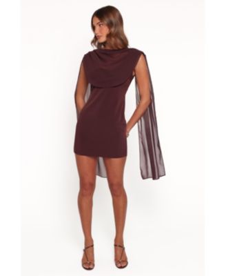 Women's Klarissa Cowl Neck Bodycon Sleeveless Mini Dress