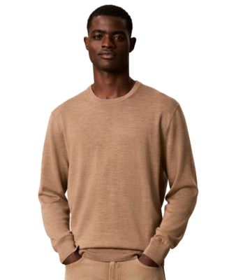 Men's Lightweight Merino Wool Crewneck Sweater