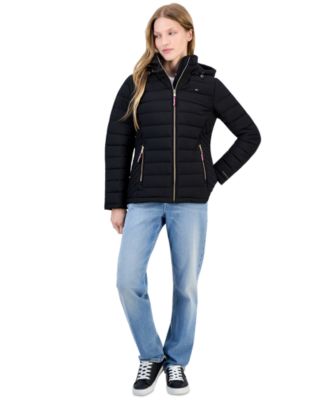 Women's Hooded Packable Puffer Coat, Created for Macy's