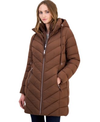 Petite Hooded Packable Puffer Coat