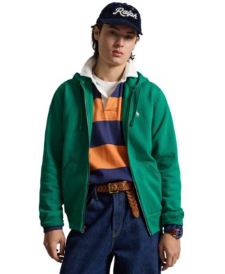 Men's Fleece Full-Zip Waffle-Knit Hoodie
