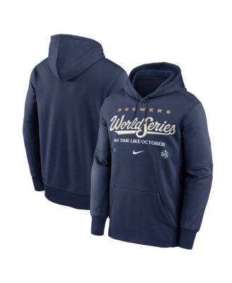 Men's Navy Milwaukee Brewers 2026 World Series Participant Authentic Collection Hoodie