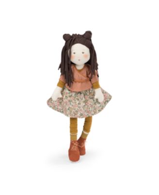 Marjolaine The Rosalies 18.5" Illustrated-Print Face Plush Doll, Ages 10 Months+