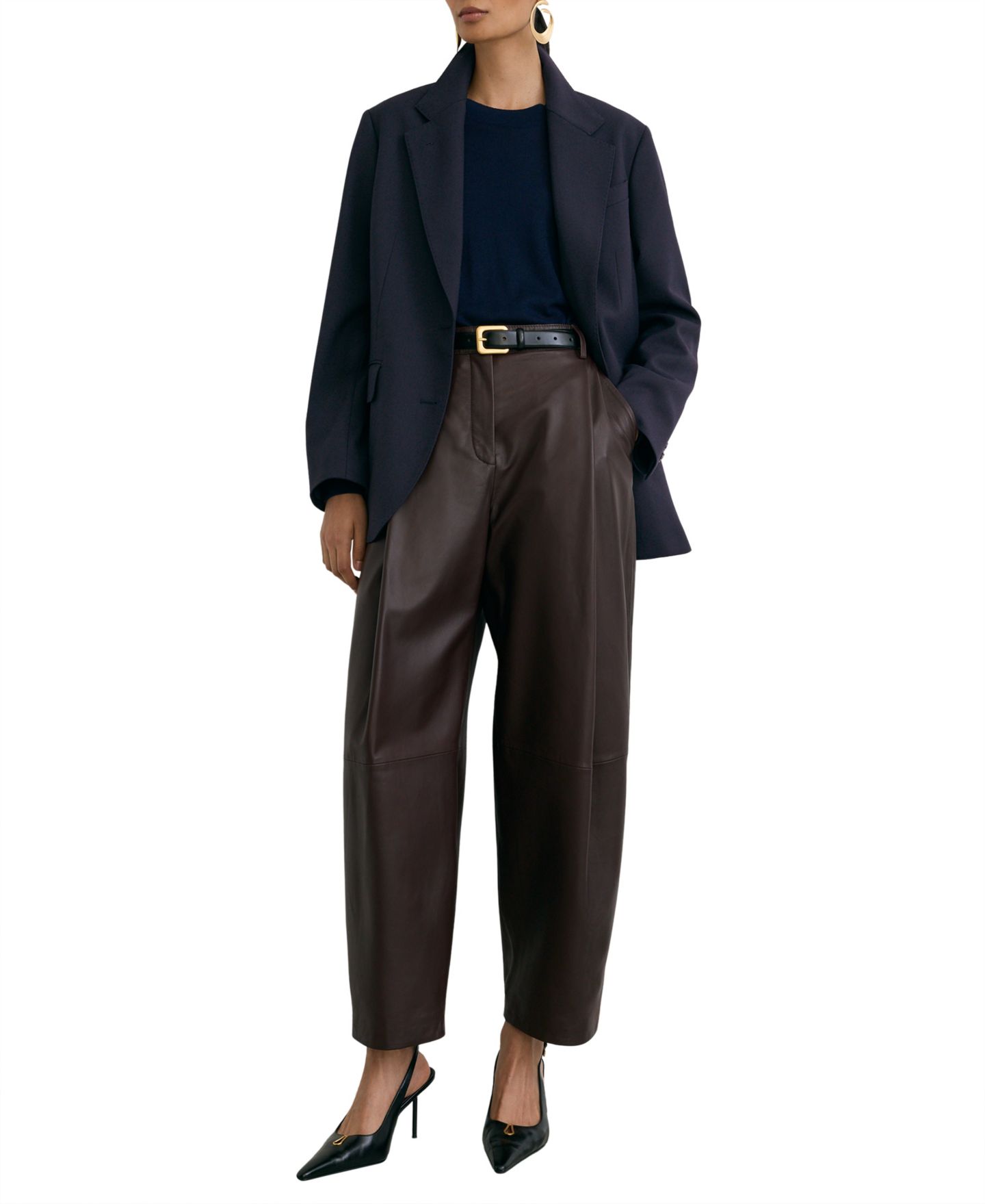 Женский пиджак REISS Sandor Oversized Single-Breasted, цвет: Тёмно-синий — фото 2