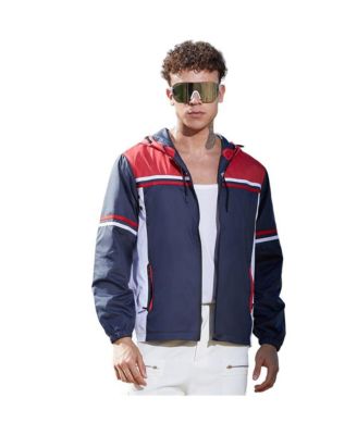 Men's Zip-Front Racer-Winderbreaker Jacket