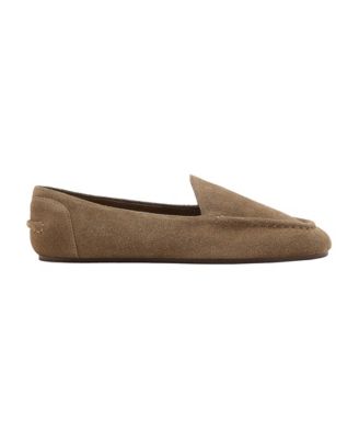 Women's Suede Round-Toe Loafers