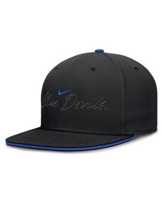Men's Black Duke Blue Devils Dri-FIT Primetime Script Fitted Hat