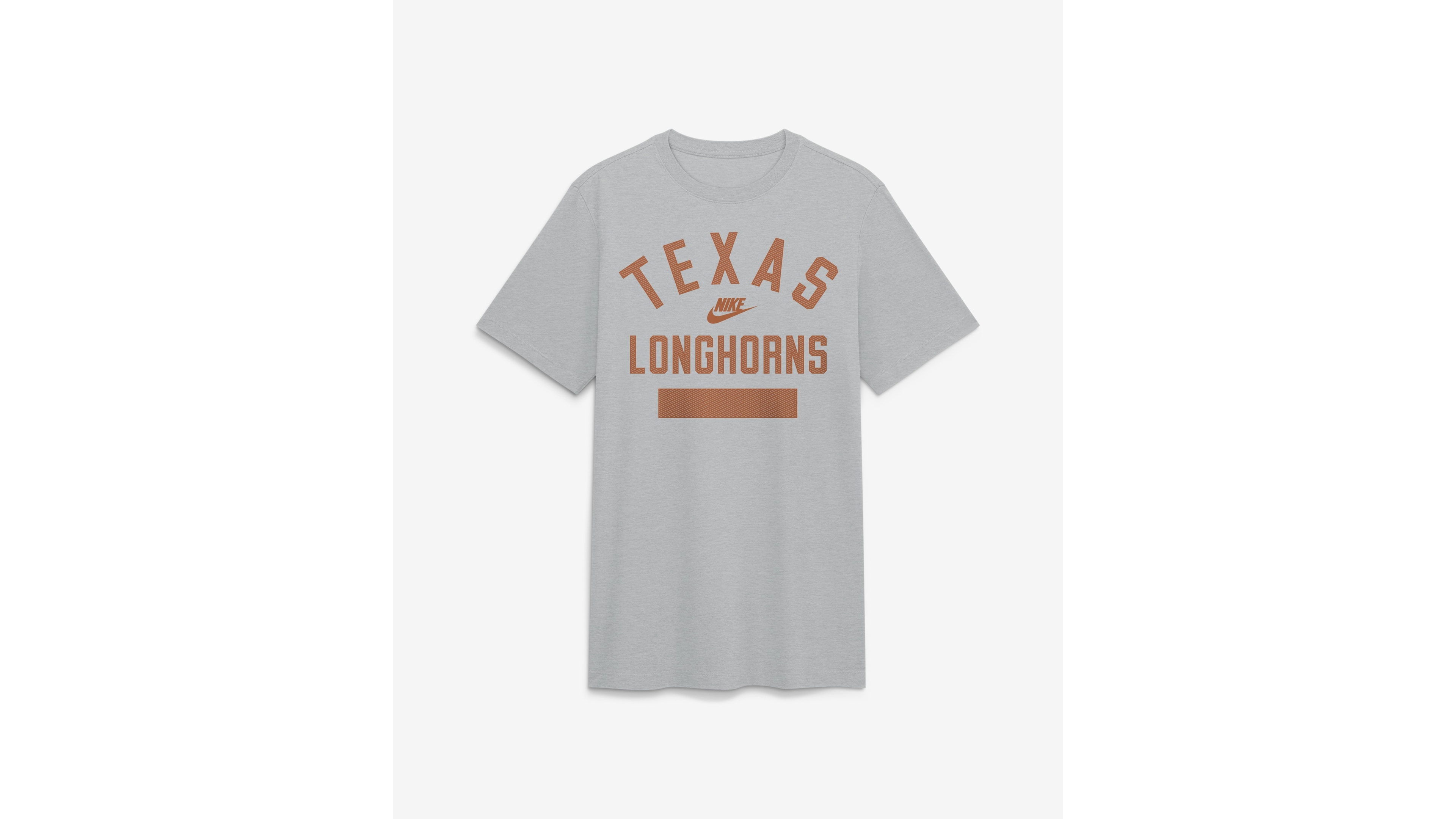 Nike Men's Heather Gray Texas Longhorns Arch Wordmark Legacy Tri-Blend T-Shirt