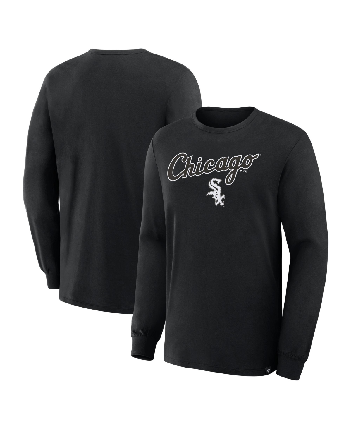 Fanatics Men's Black Chicago White Sox Lock-Up Legacy Long-Sleeve T-Shirt - Black