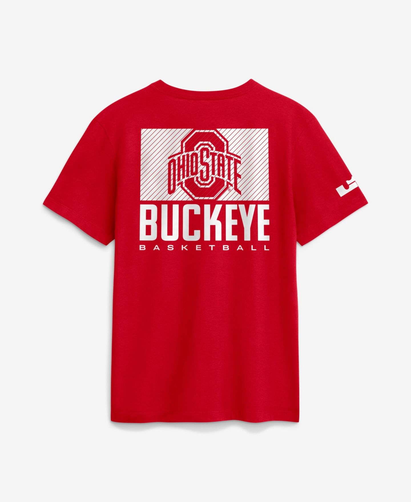 Мужская футболка Nike LeBron James Scarlet Ohio State Buckeyes Courtside Dri-FIT — фото 3