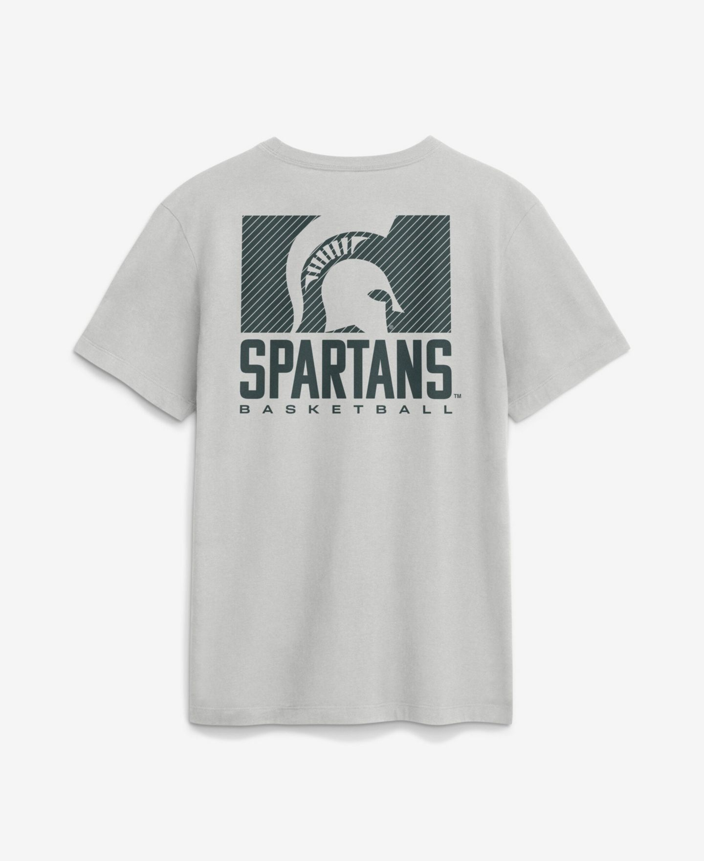 Мужская футболка Nike Gray Michigan State Spartans Courtside Dri-FIT — фото 3