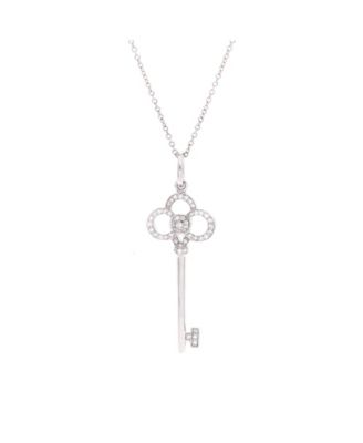 Pre-Owned Tiffany and Co Crown Key Pendant Necklace
