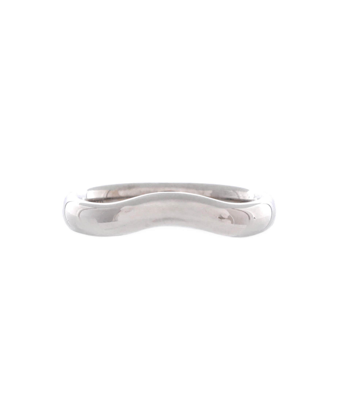Pre-Owned Tiffany and Co Elsa Peretti Curved Wedding Band Ring - Platinum (pt950)