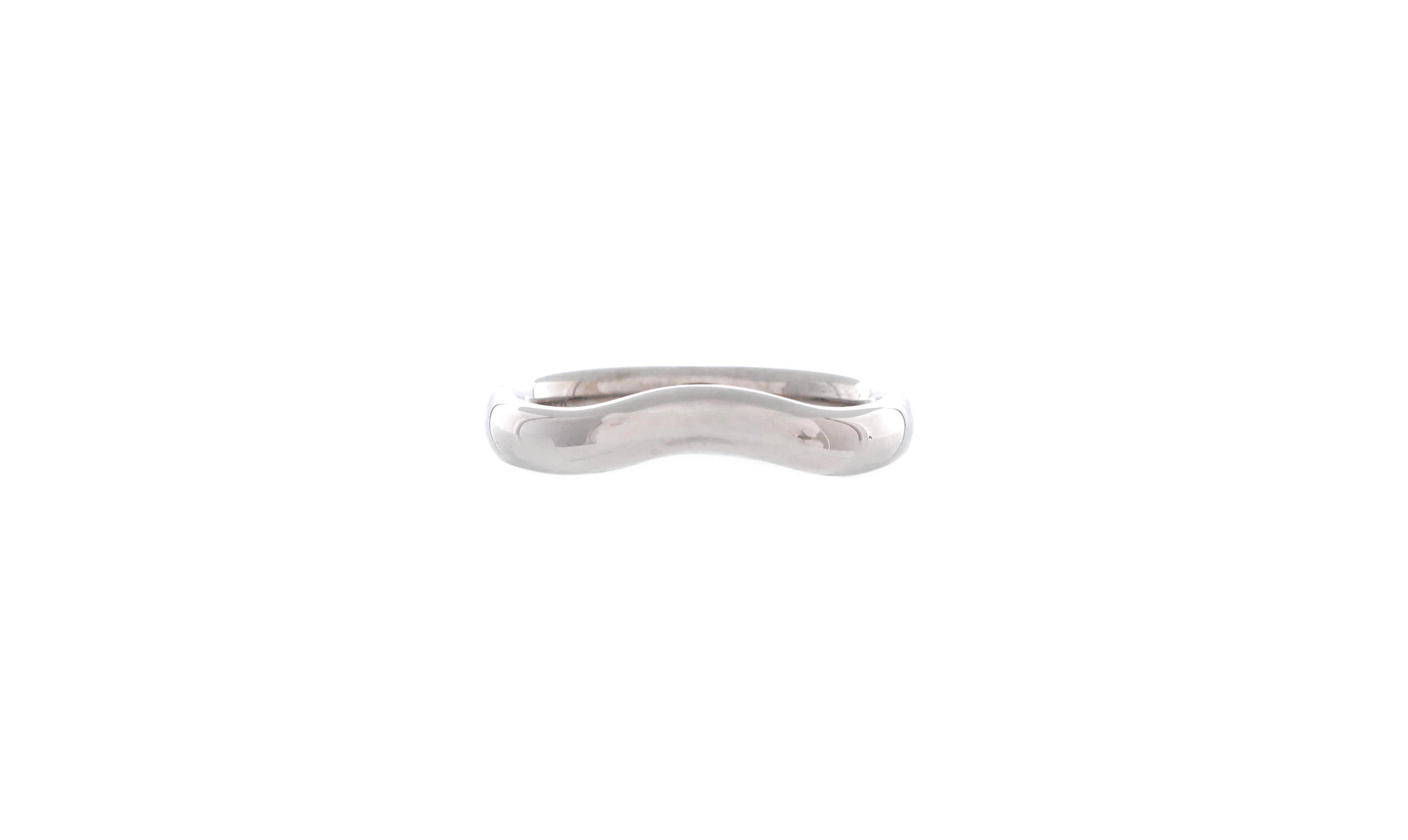 Pre-Owned Tiffany and Co Elsa Peretti Curved Wedding Band Ring
