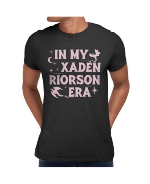 Мужская футболка Fourth Wing In My Xaden Riorson Era Graphic Crewneck, цвет: Чёрный