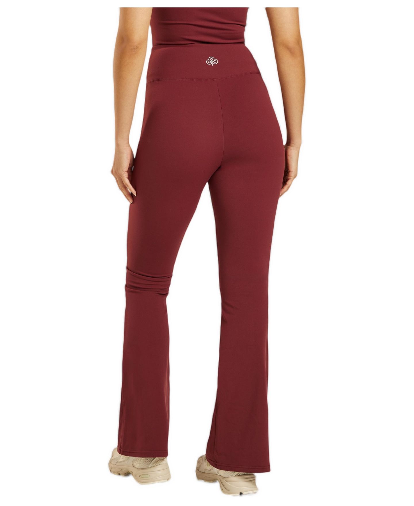 Женские леггинсы Be Athletica Be 180 High-Waisted Wrap-Waist Flared, цвет: Бордо — фото 3