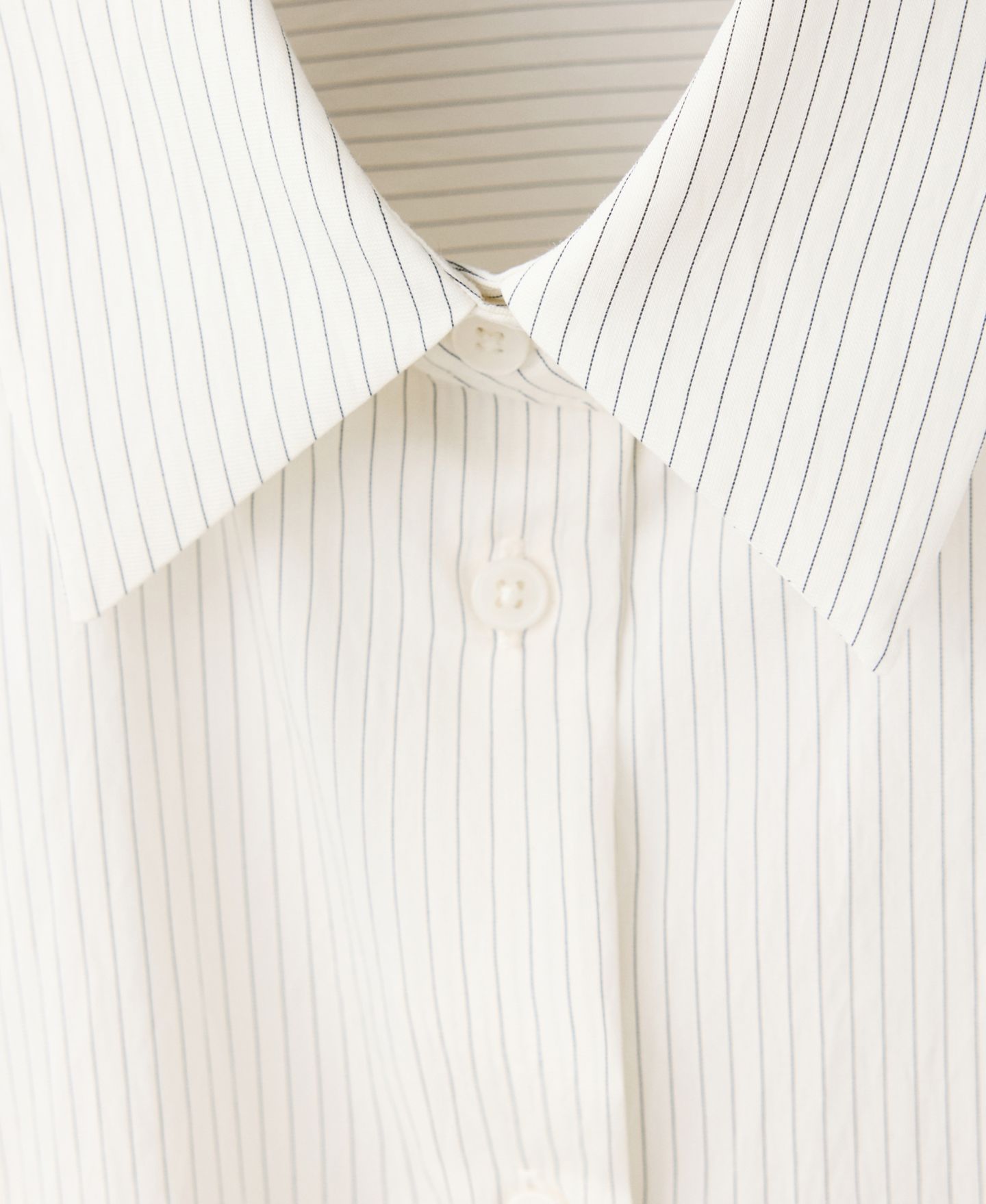 Женская рубашка Mango Flower-Embroidered Striped, цвет: Молочный белый — фото 5