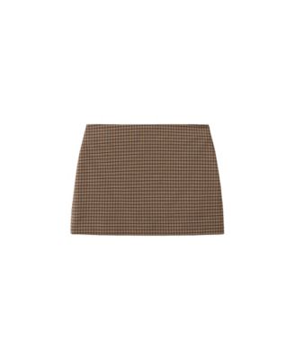 Women's Checked Straight Skirt