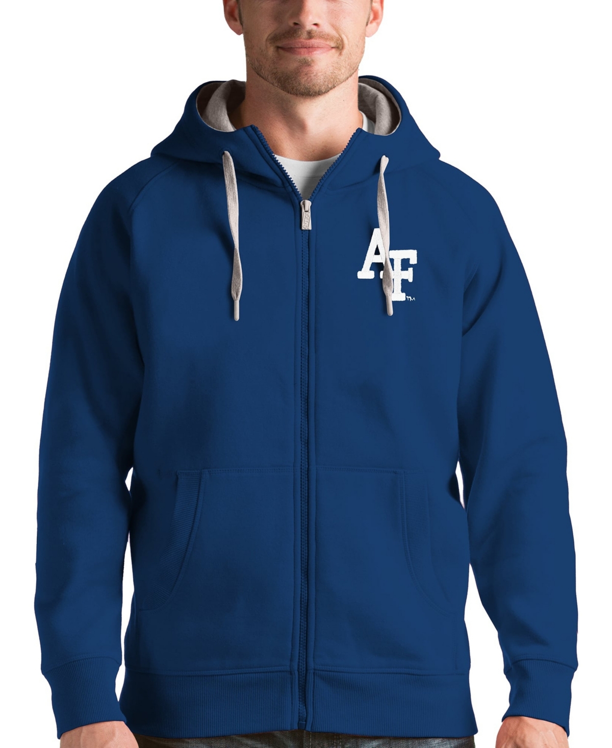 Antigua Men's Royal Air Force Falcons Victory Full-Zip Hoodie - Royal