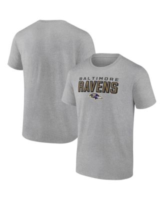 Men's Heather Gray Baltimore Ravens Swagger T-Shirt