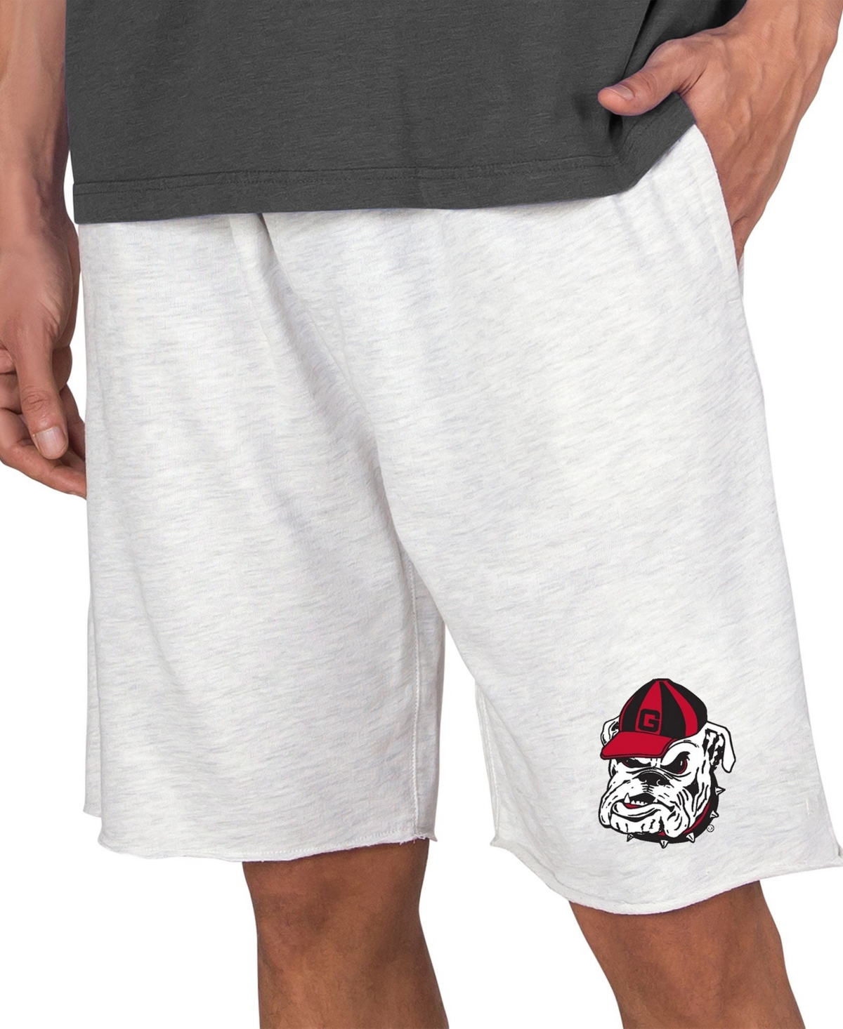 Concepts Sport Men's Oatmeal Georgia Bulldogs Mainstream Tri-Blend Shorts - Oatmeal