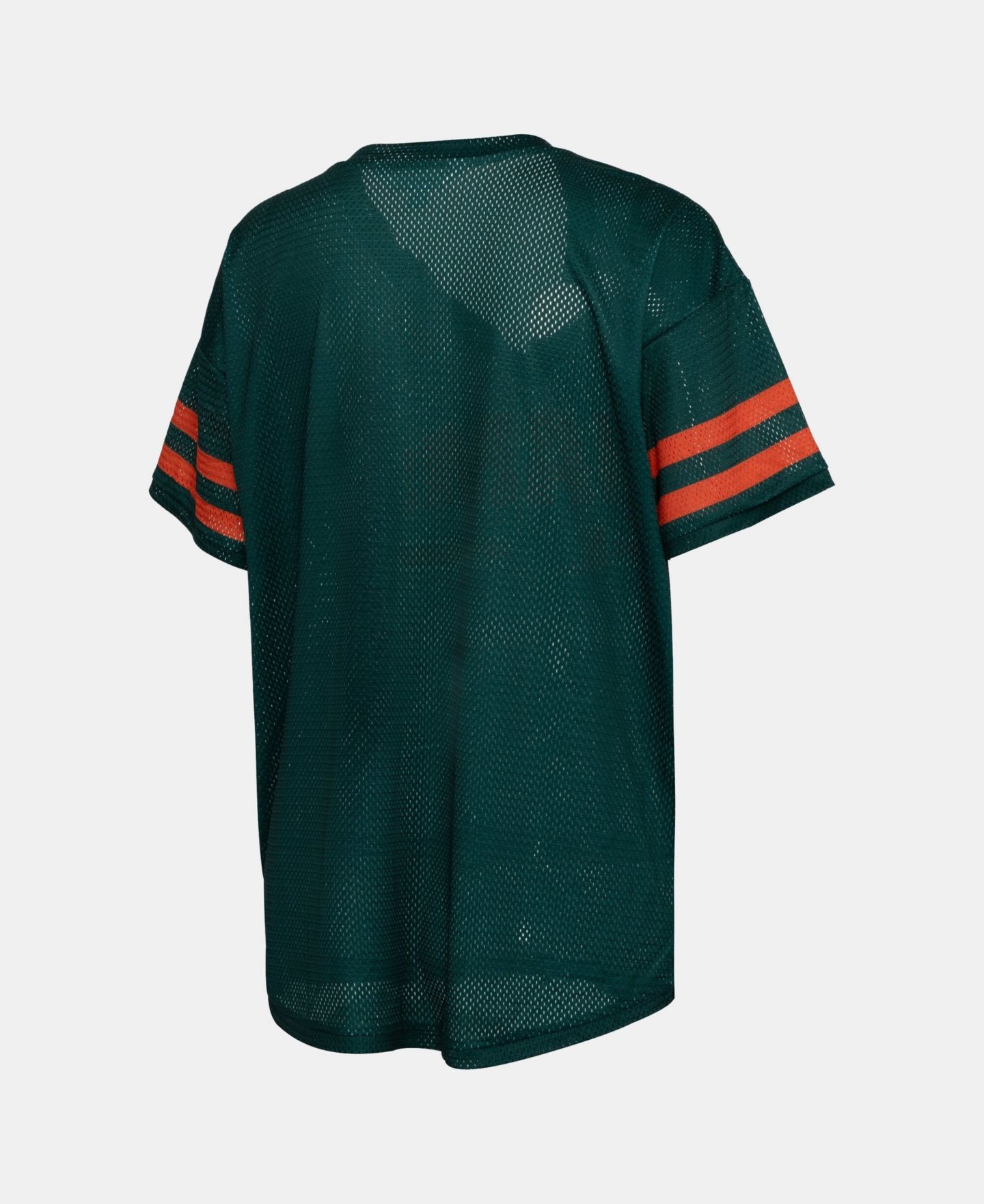 Женская футболка ZooZatz Green Miami Hurricanes Mesh Jersey Kickoff — фото 3