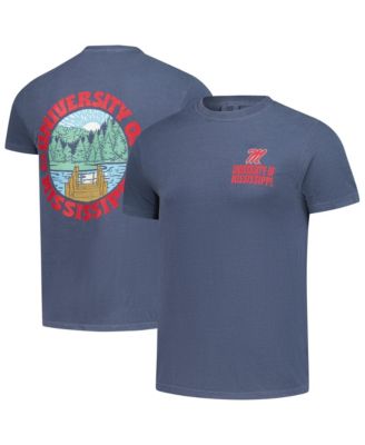 Men's Navy Ole Miss Rebels Comfort Colors Thick Lined Landscape T-Shirt