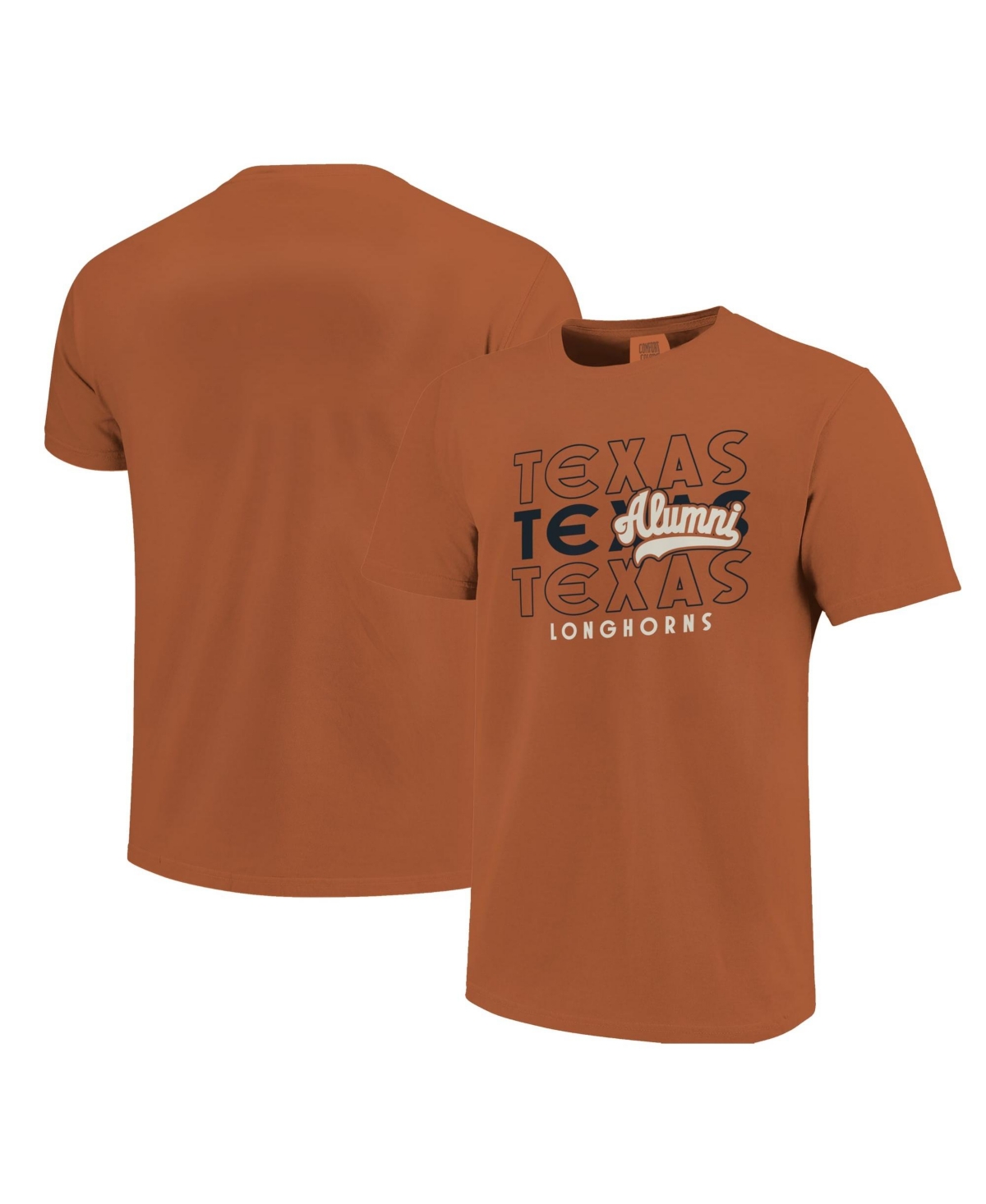 Image One Men's Texas Orange Texas Longhorns Alumni Script Overlay T-Shirt - Texas Orange