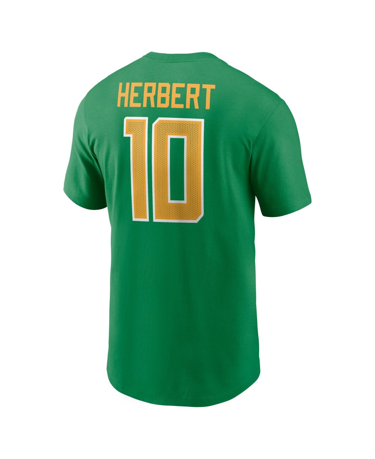 Мужская футболка Nike Justin Herbert Green Oregon Ducks Name & Number — фото 3