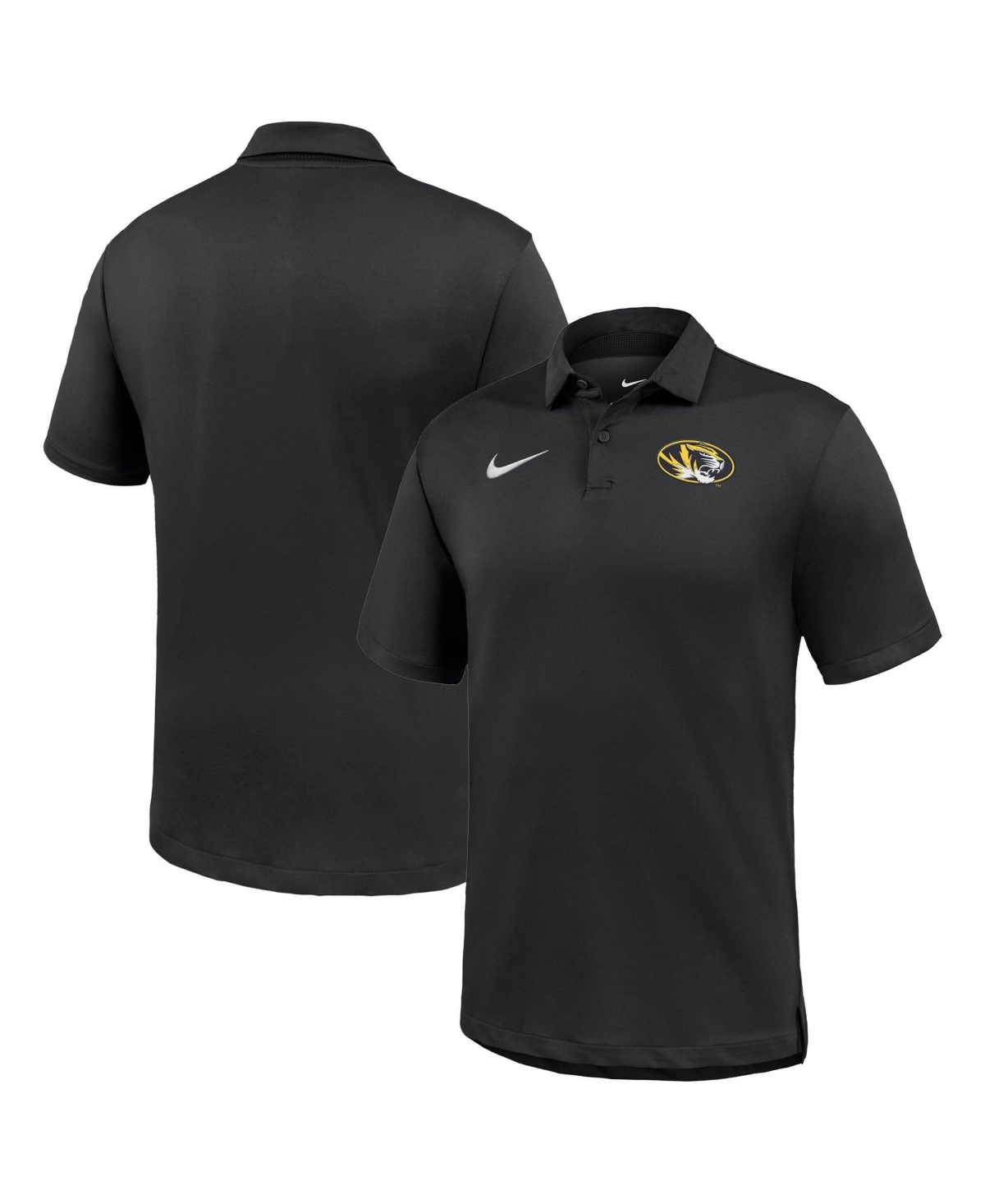 Nike Men's Black Missouri Tigers Dri-fit Tour Polo Shirt - Black