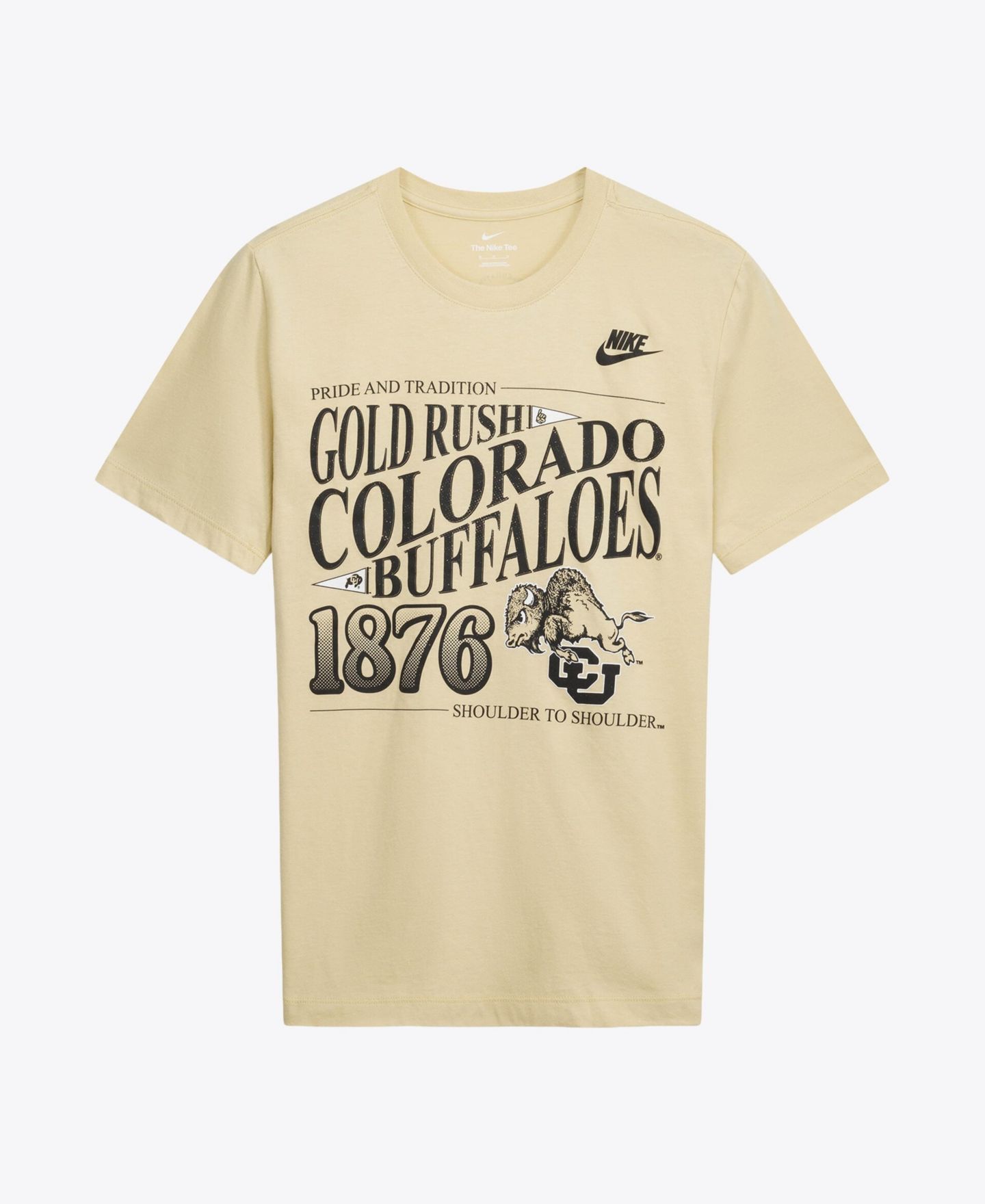 Мужская футболка Nike Gold Colorado Buffaloes Student Wordmark Dri-FIT — фото 2