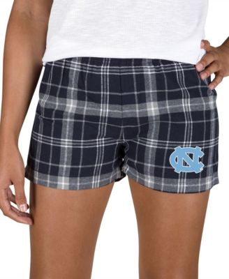 Women's Navy/Gray North Carolina Tar Heels Ultimate Flannel Shorts