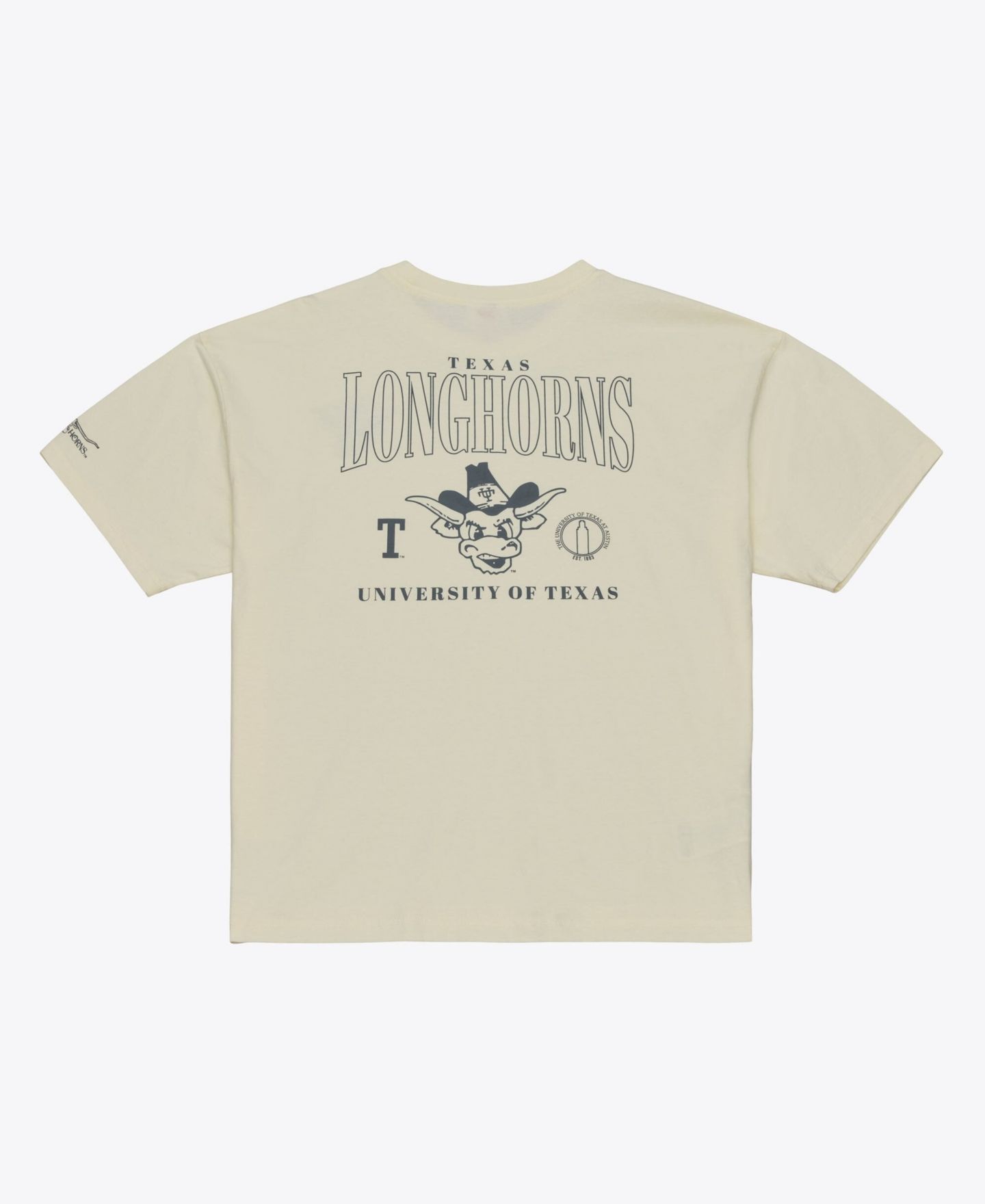 Мужская футболка Mitchell & Ness Cream Texas Longhorns Oversized Heritage Hue — фото 2