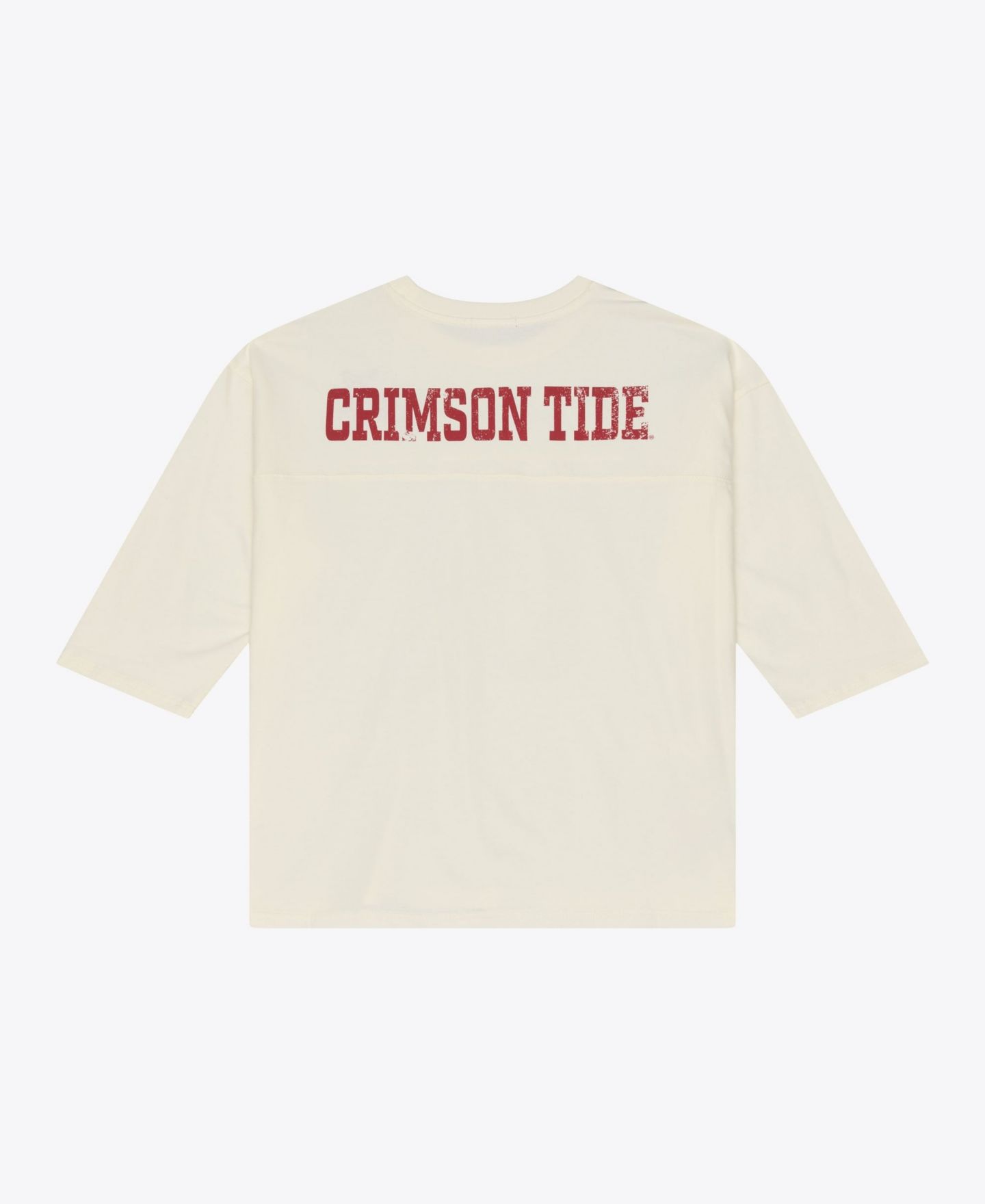 Женская футболка Mitchell & Ness Cream Alabama Crimson Tide Retro Roots Oversized 3/4-Sleeve — фото 4