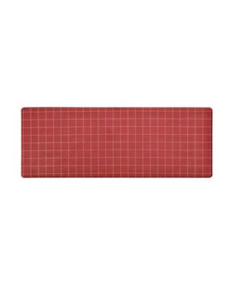 Windowpane Check Kitchen Wellness Mat, 18" x 48"