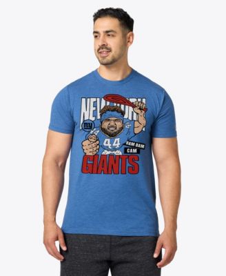 Men's and Women's Cam Skattebo Royal New York Giants Caricature Player Graphic Tri-Blend T-Shirt