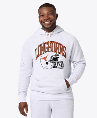 Men's and Women's Ash Texas Longhorns Helmet Tri-Blend Hoodie