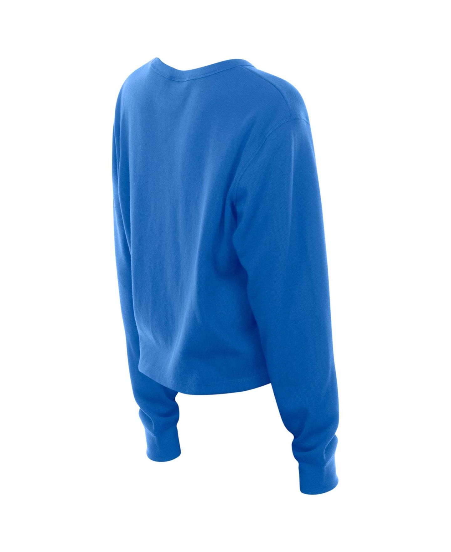 Женская футболка New Era Blue Minnesota Timberwolves Micro Thermal Long-Sleeve — фото 4