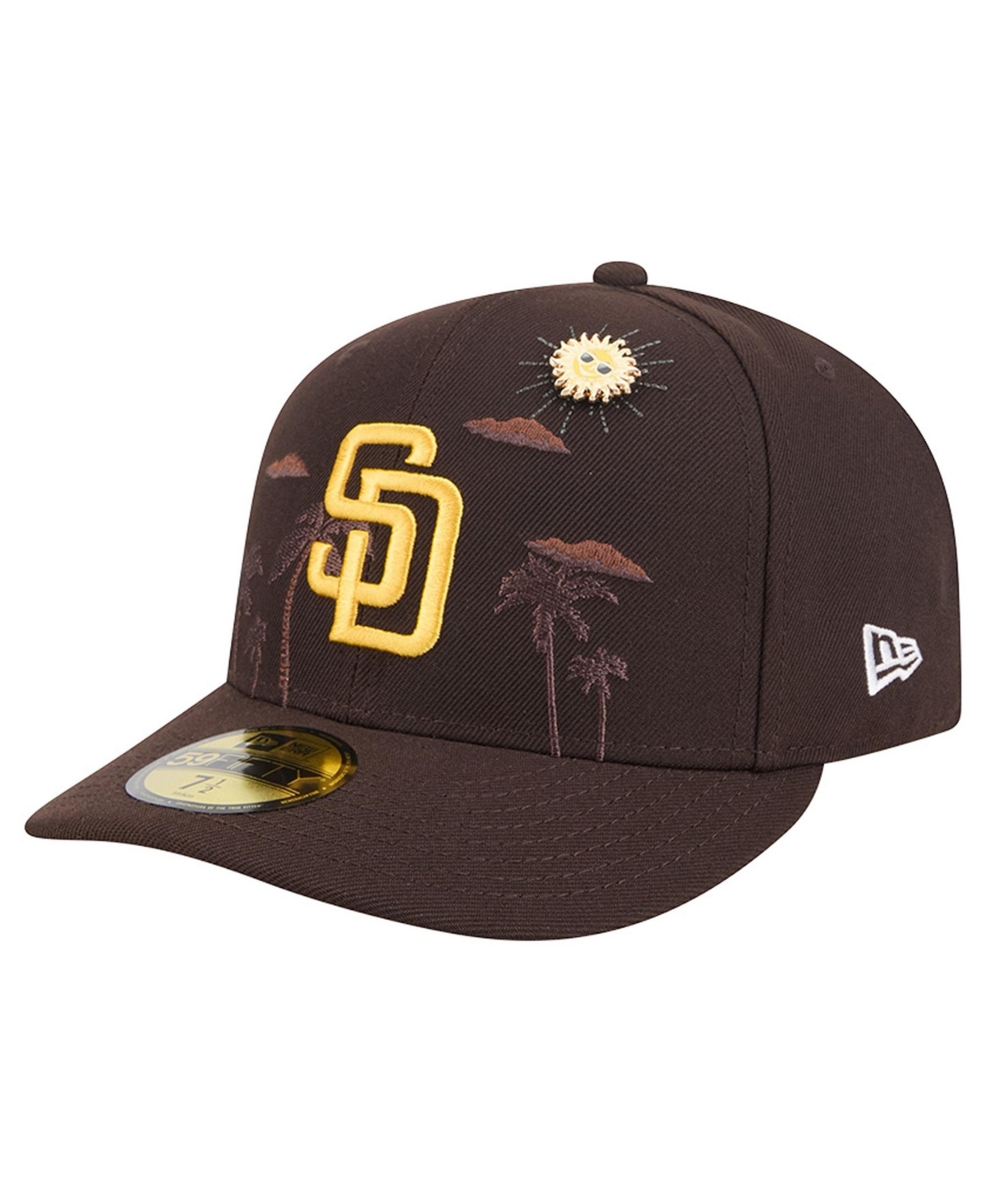 New Era Men's Brown San Diego Padres City Icon Pin 59FIFTY Fitted Hat - Brown