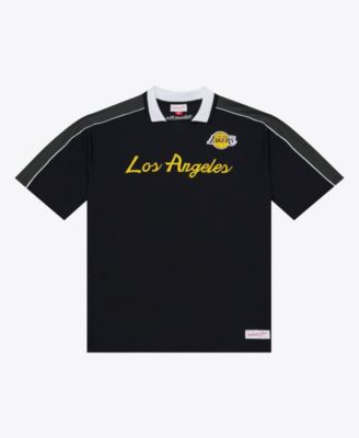 Men's Black Los Angeles Lakers Polo Jersey