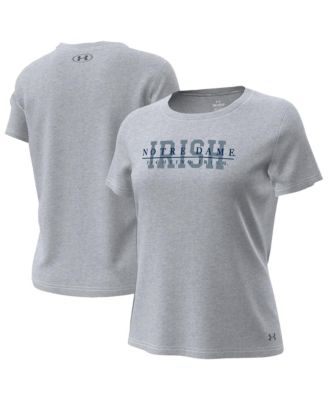 Women's Gray Notre Dame Fighting Irish Tech Stretch T-Shirt