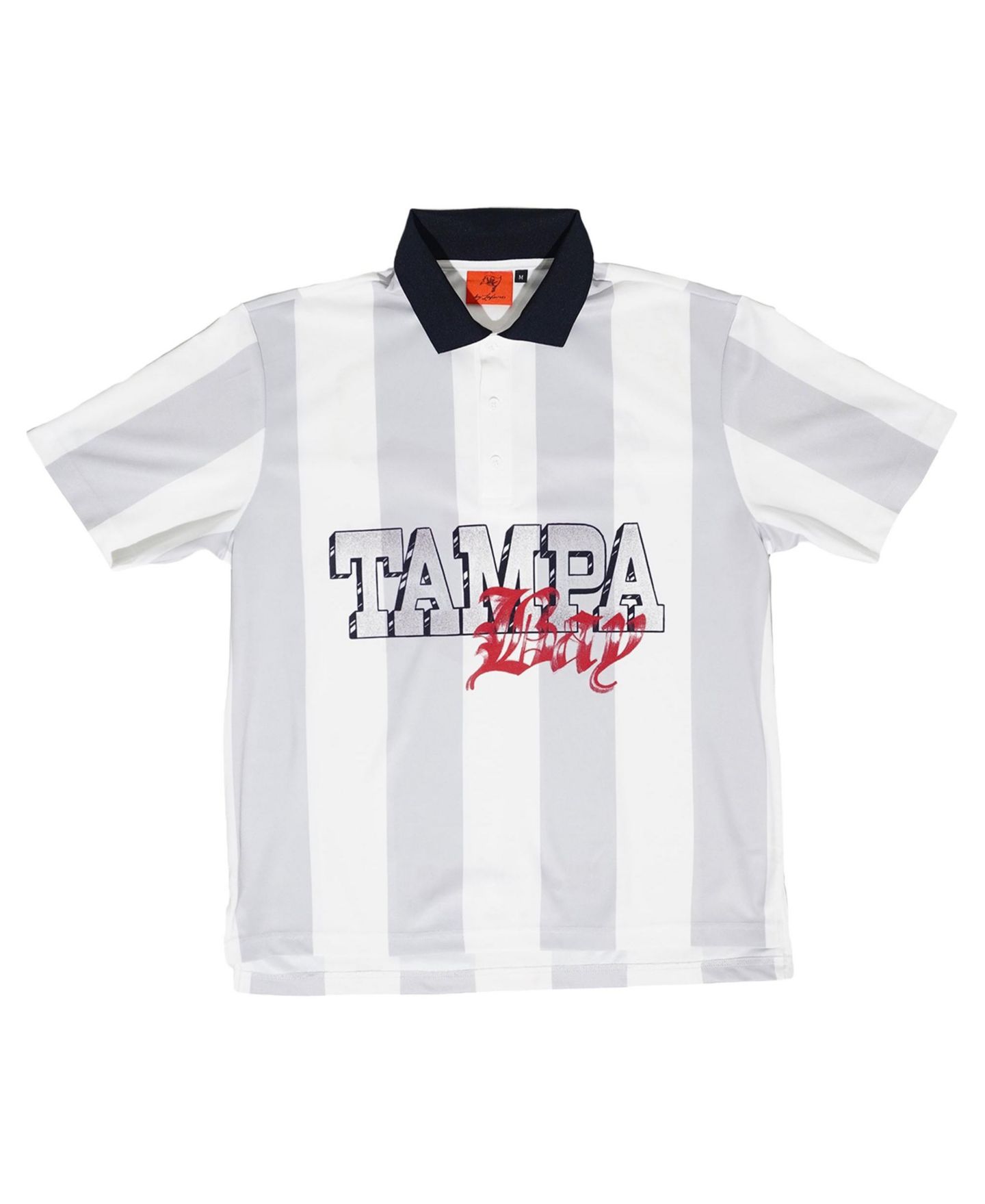 Поло Lafavre White/Gray Tampa Bay Buccaneers Striped Soccer Polo — фото 2