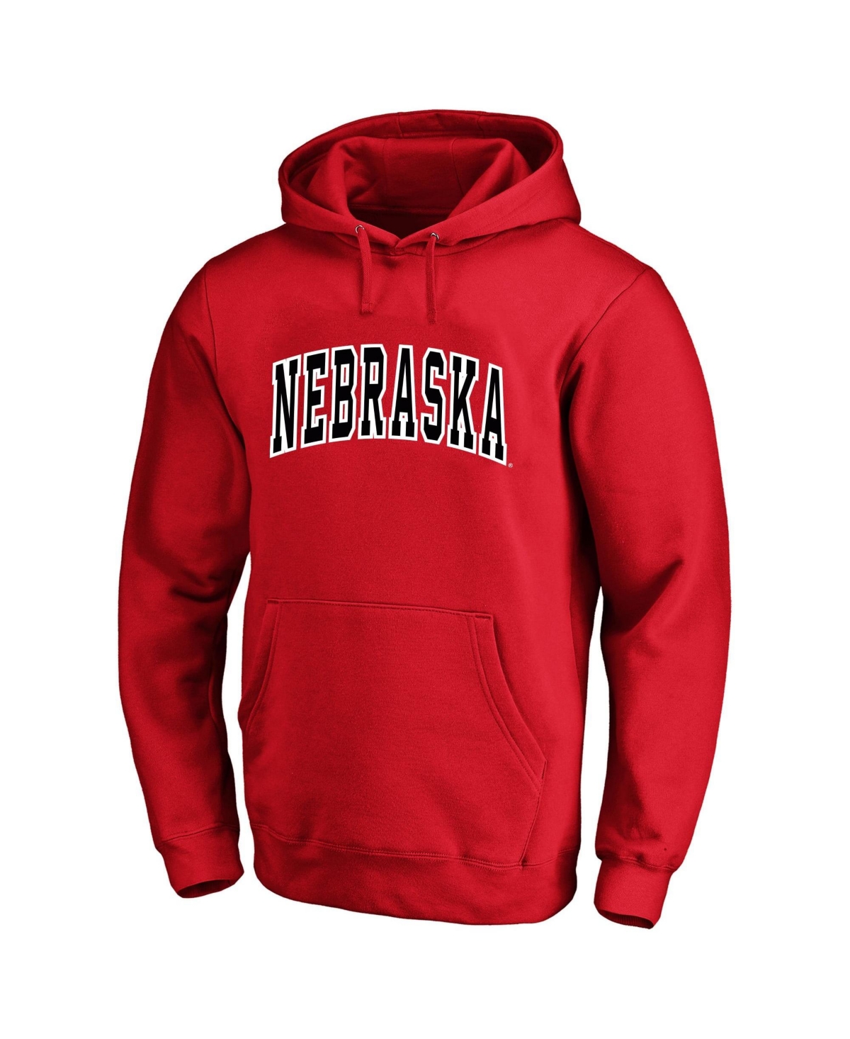 Champion Men's Scarlet Nebraska Huskers Arch Over Tackle Twill Big Tall Hoodie - Scarlet