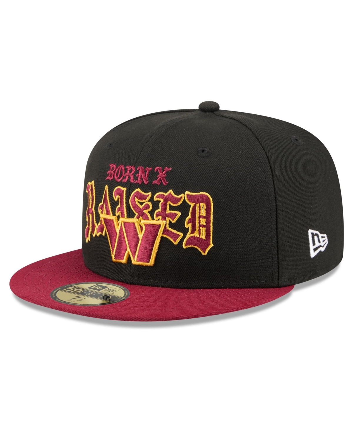 New Era Men's Black/Burgundy Washington Commanders 59FIFTY Fitted Hat - Black, Burgundy