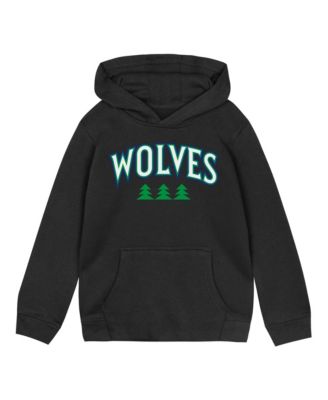 Toddler Black Minnesota Timberwolves Wordmark Hoodie