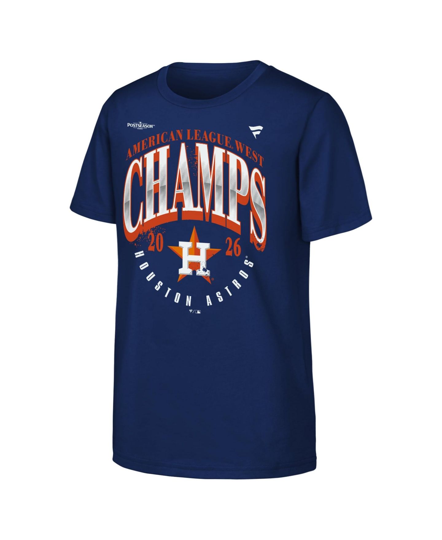 Детская футболка Fanatics Navy Houston Astros 2026 AL West Division Champions Locker Room — фото 2