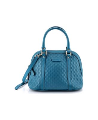 Mini Convertible Dome Satchel Microguccissima Leather