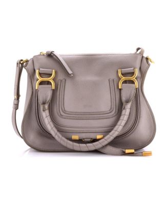 Small Marcie Satchel Leather