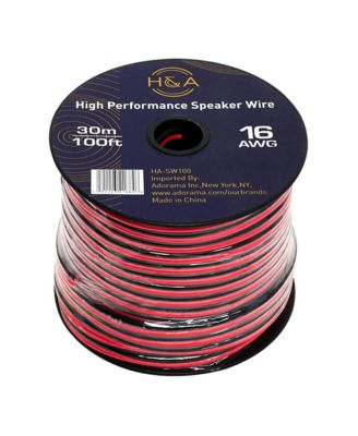 16 AWG Speaker Wire Cable, 100 ft.