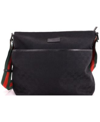Medium Front Pocket Web Messenger GG Canvas